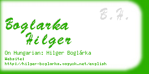 boglarka hilger business card